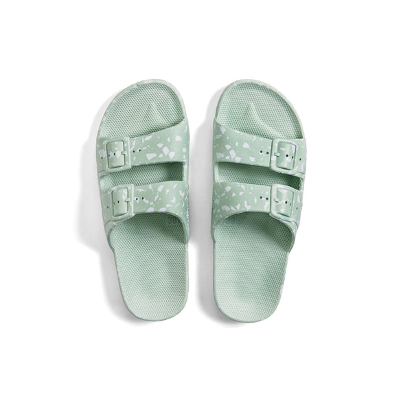 Buy shoes online WHITE TERRAZZO SAGE Slides Shop at Freedom Moses